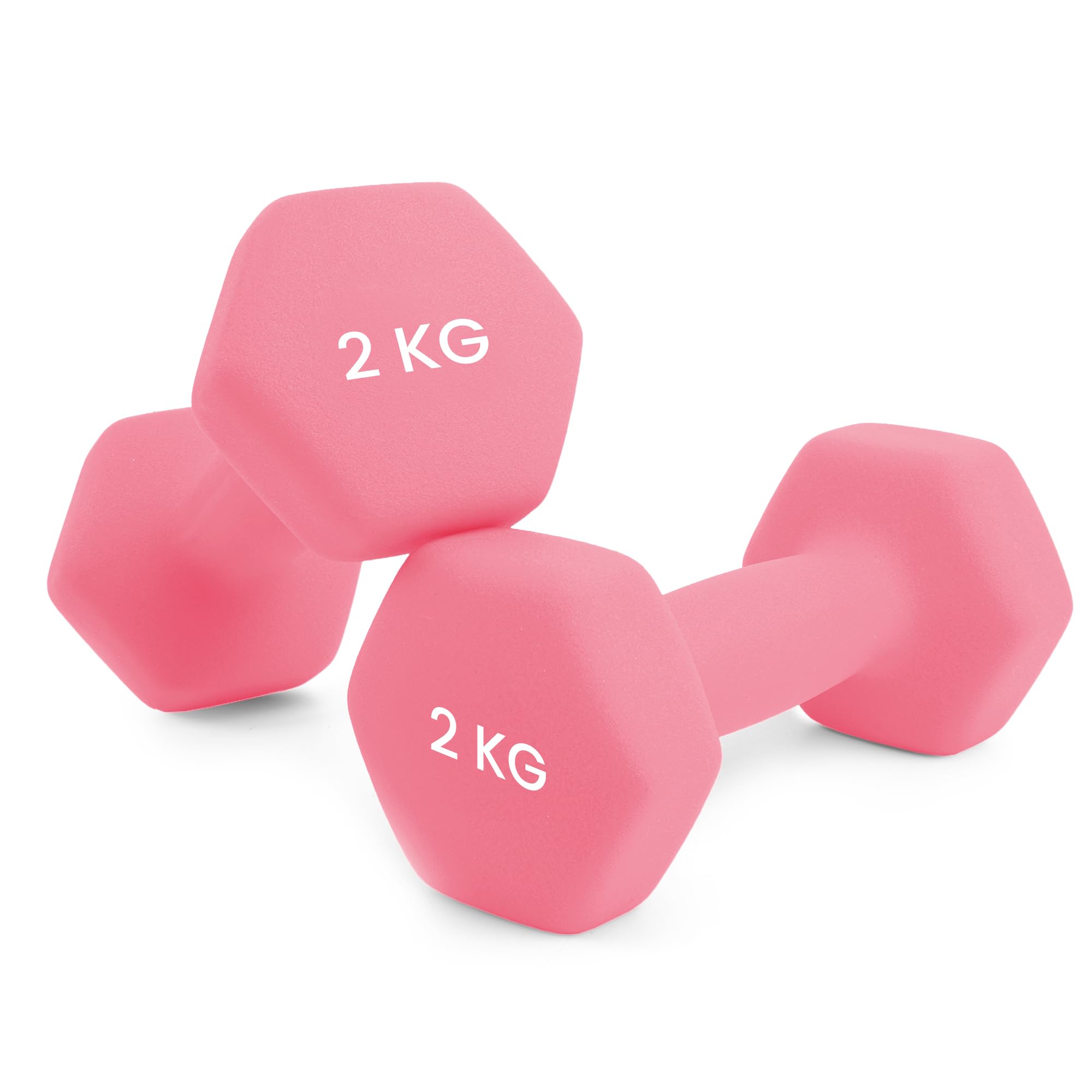 unycos - Pesas y Mancuernas Antideslizantes【Hierro | Neopreno】de 1 kg a 10 kg - Suaves al Tacto para Hombres y Mujeres, Diseño Ergonómico, Anti-Rodadura, Gimnasio en Casa, Fitness