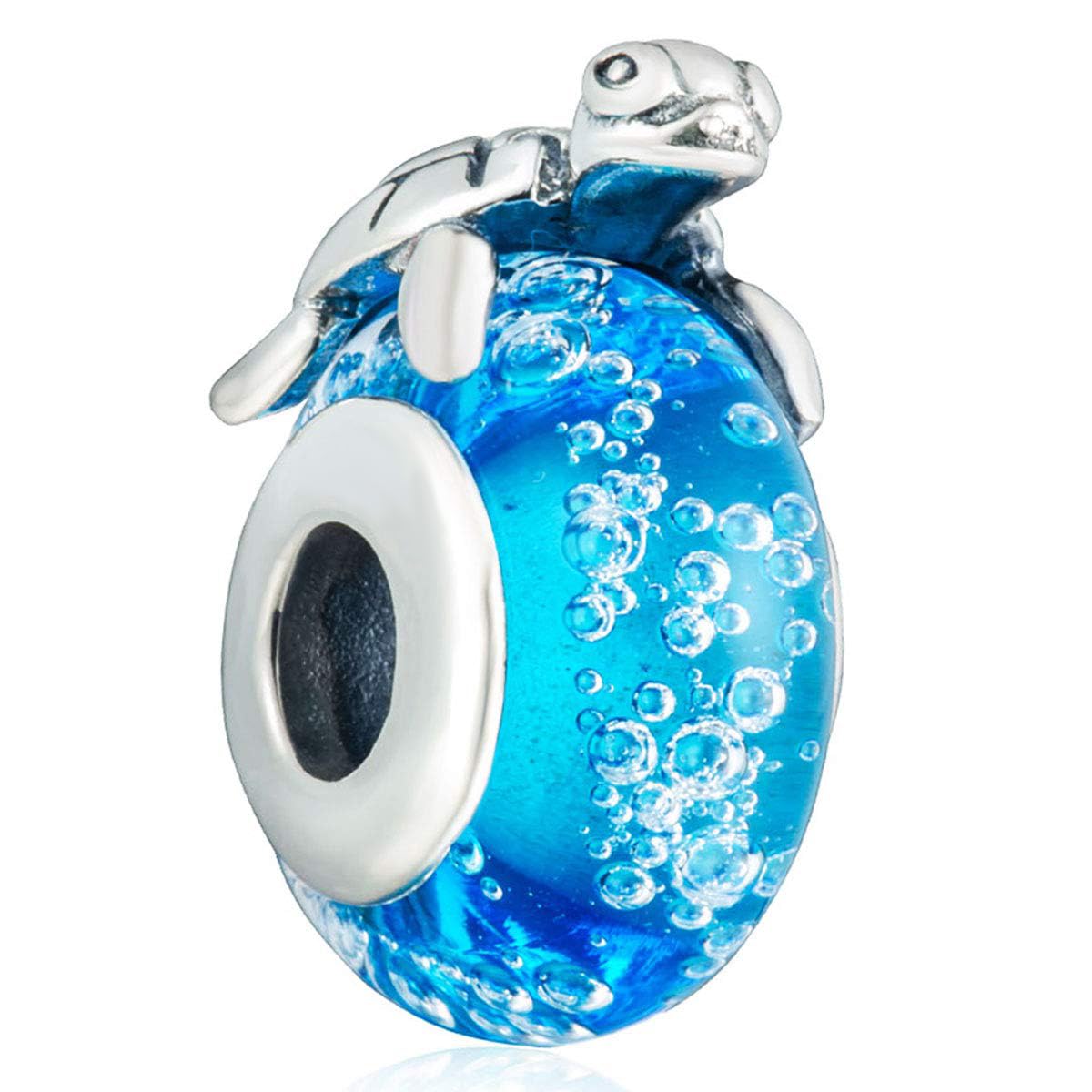 SUNNYCLUE 56 Ciondoli Tartaruga In Lega Stile Tibetano – 7 Stili Diversi, Per Gioielli Fai-da-te, Bracciali, Collane, Argento Antico