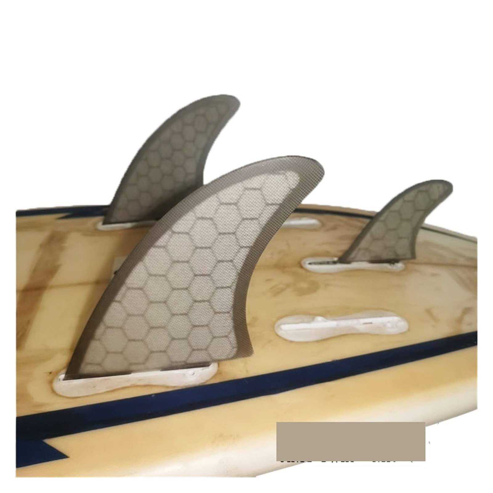 Fiberglass Performance Set Surfboard Fins 3pcs Surf,surf for Paddle Board(Dark Grey)