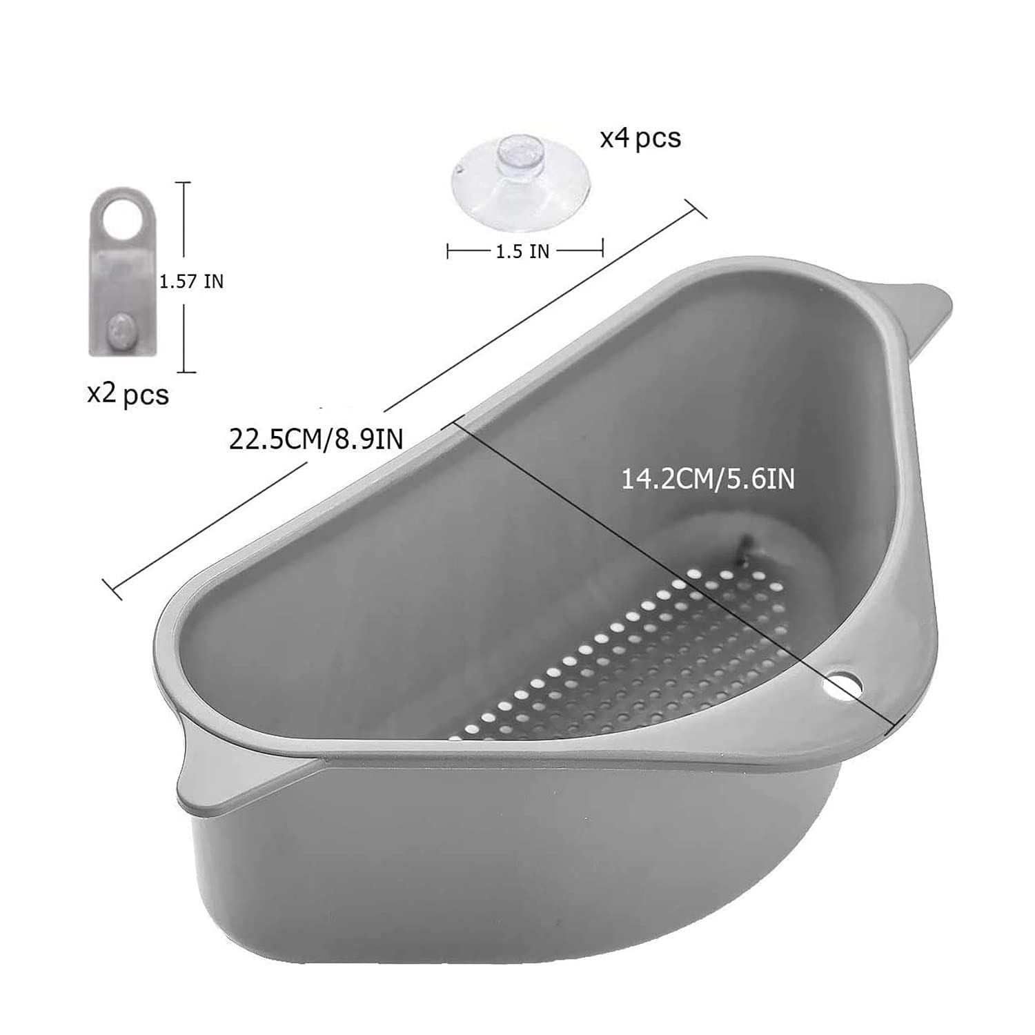 Porte-éponge,Porte évier Triangle,Panier De Crépine D'évier En Forme De