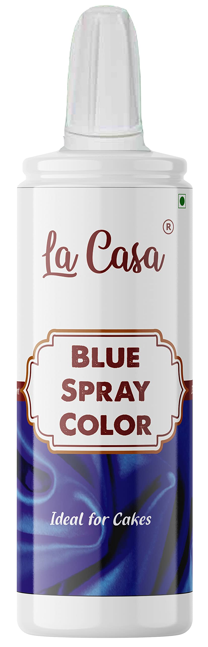 La Casa Pearlescent Spray Colour - Blue | Edible Color Ideal for Cake Decoration & Garnishing | 60g |