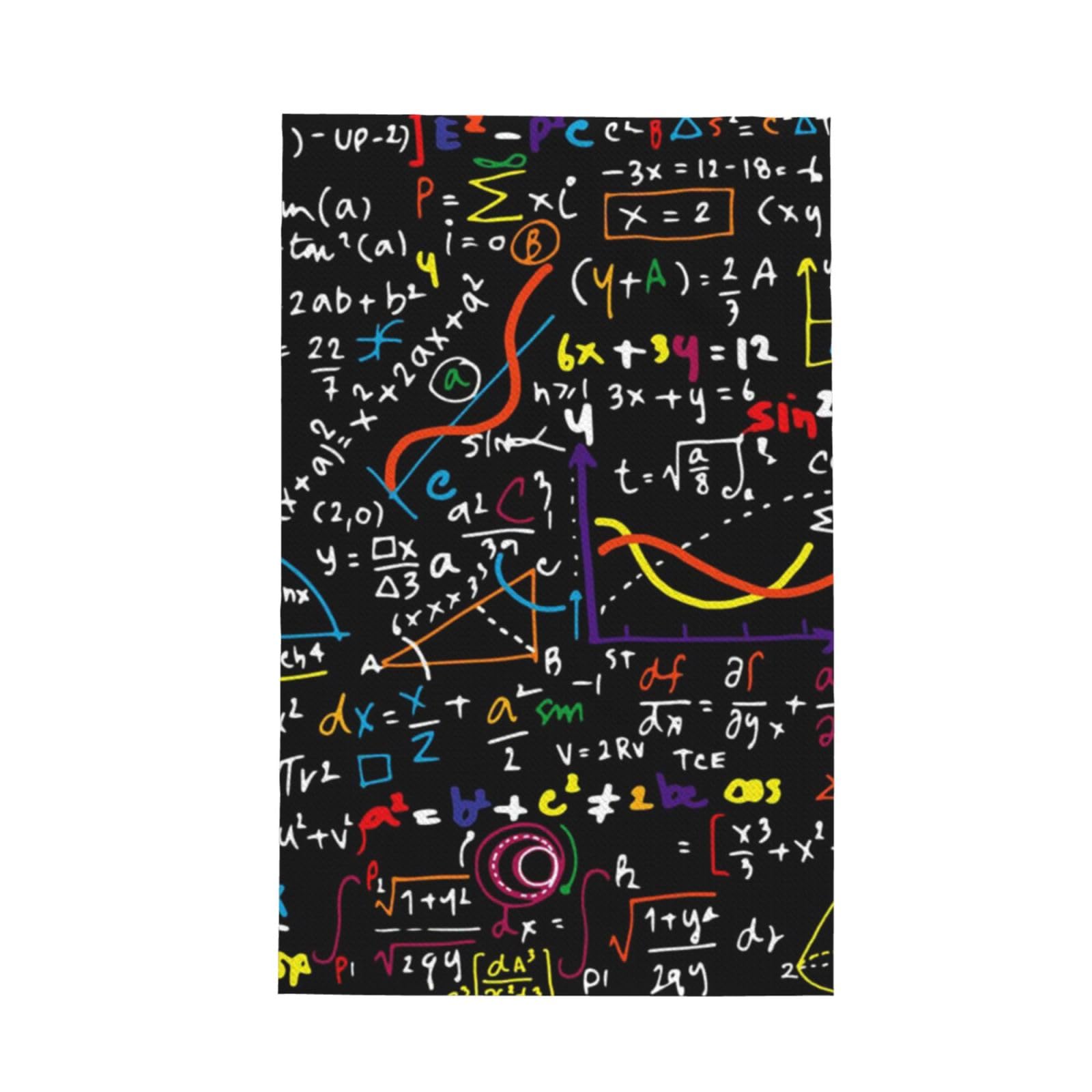 GRatka Math Formula,Waffle Tea Towels Kitchen Absorbent Dish Cloth Drying Dish Towels 41 x 66 cm