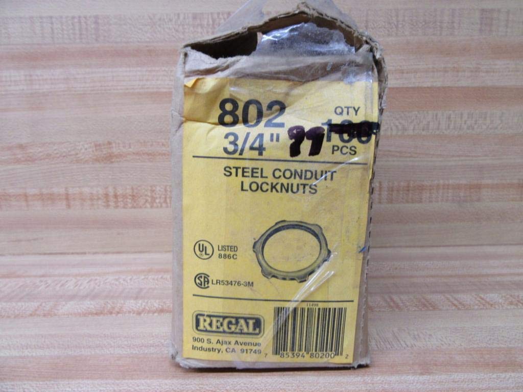 Regal 802 3/4" Steel Conduit Locknuts (Pack of 99)