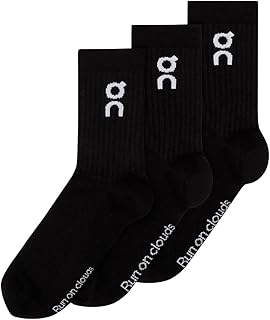 [オン] Logo Sock Mid 3P ロゴソックス ハイカット 3足入