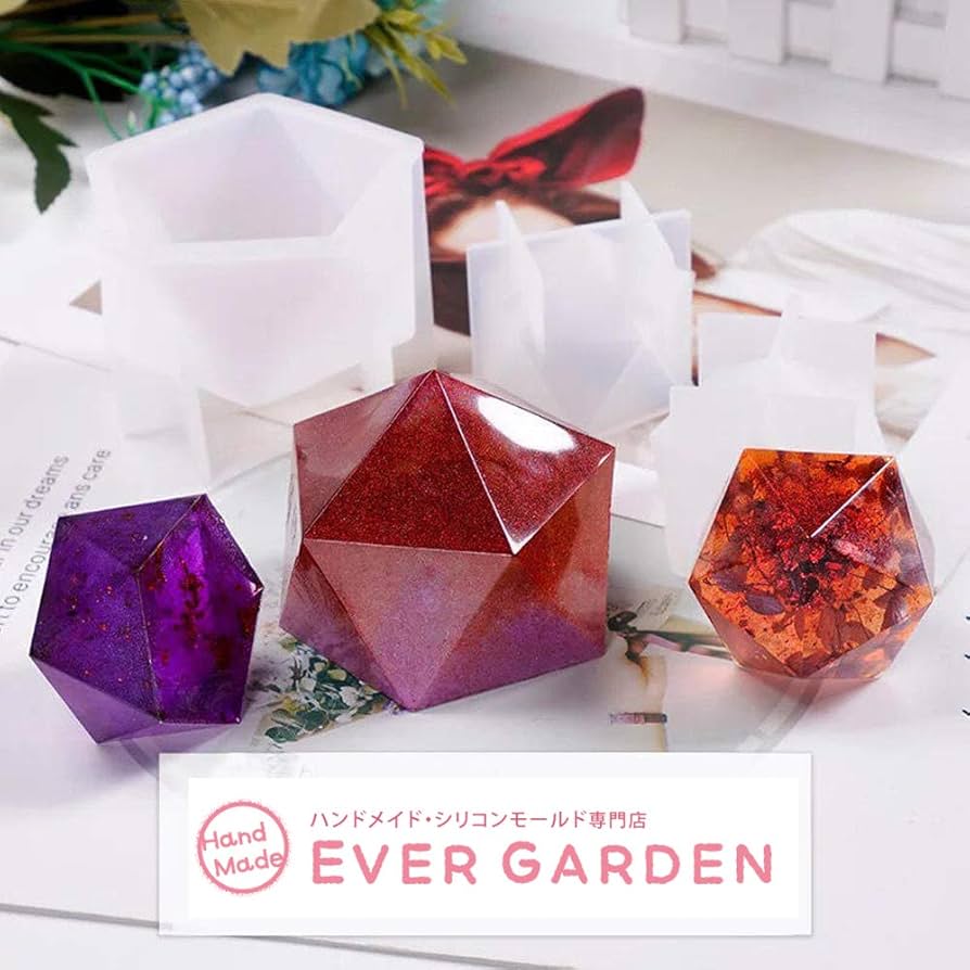 Amazon.co.jp: 【Ever garden】 オルゴナイト 2個セット 宝石 多面体