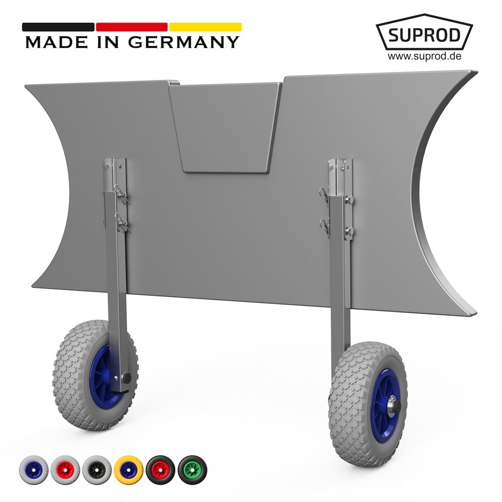 SUPROD ET200 Pieghevole Gommoni Trasporto Ruote Poppa Acciaio Inox
