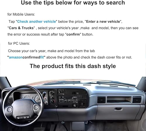 Miniatura 7 de Yiz Cubierta de tablero de salpicadero, ajuste personalizado para Dodge Ram 1500 2002-2005,25003500 2003-2005 (02-05beige) Y22