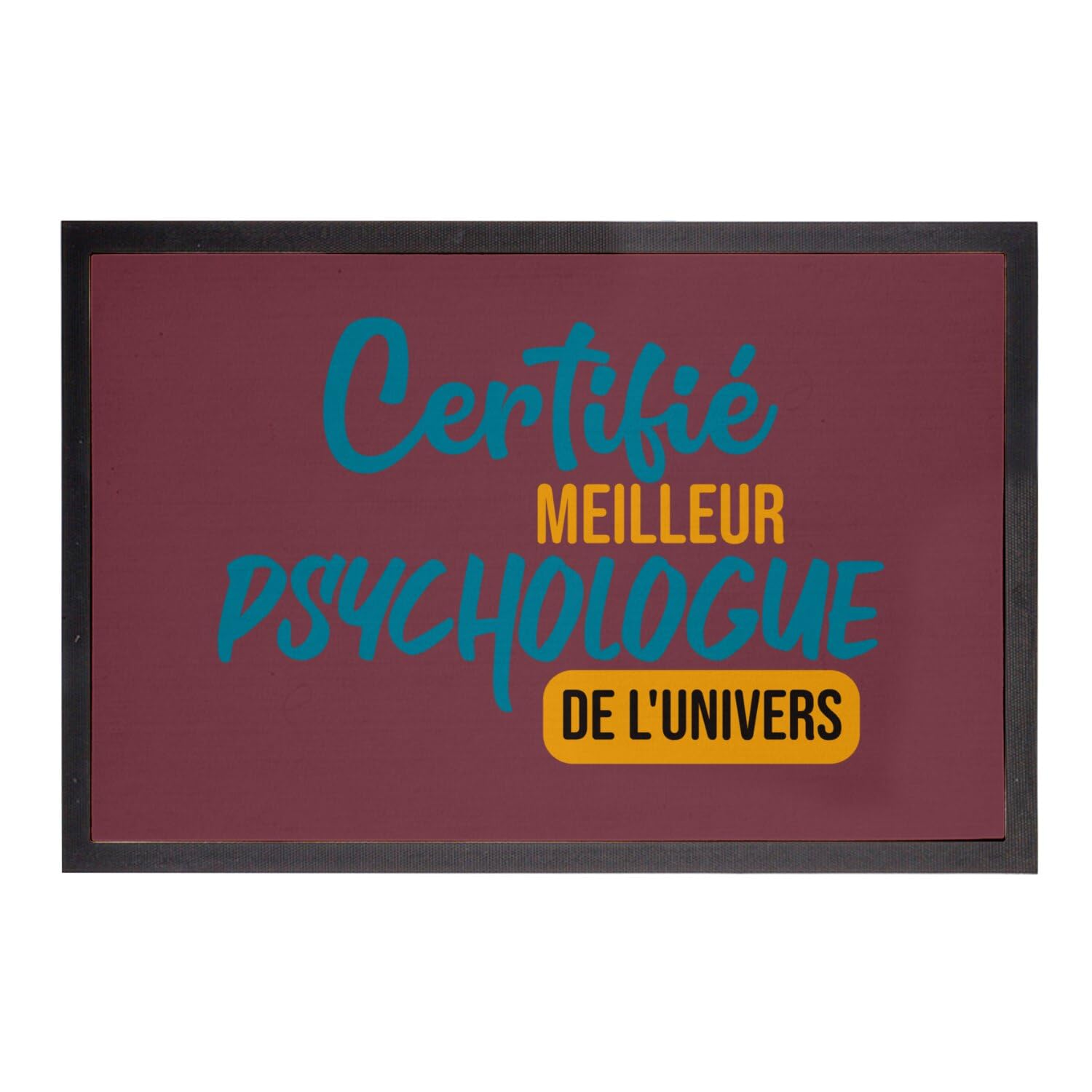 Paillasson rouge anti-salissure pour rendre un cabinet de psychologie moins austère