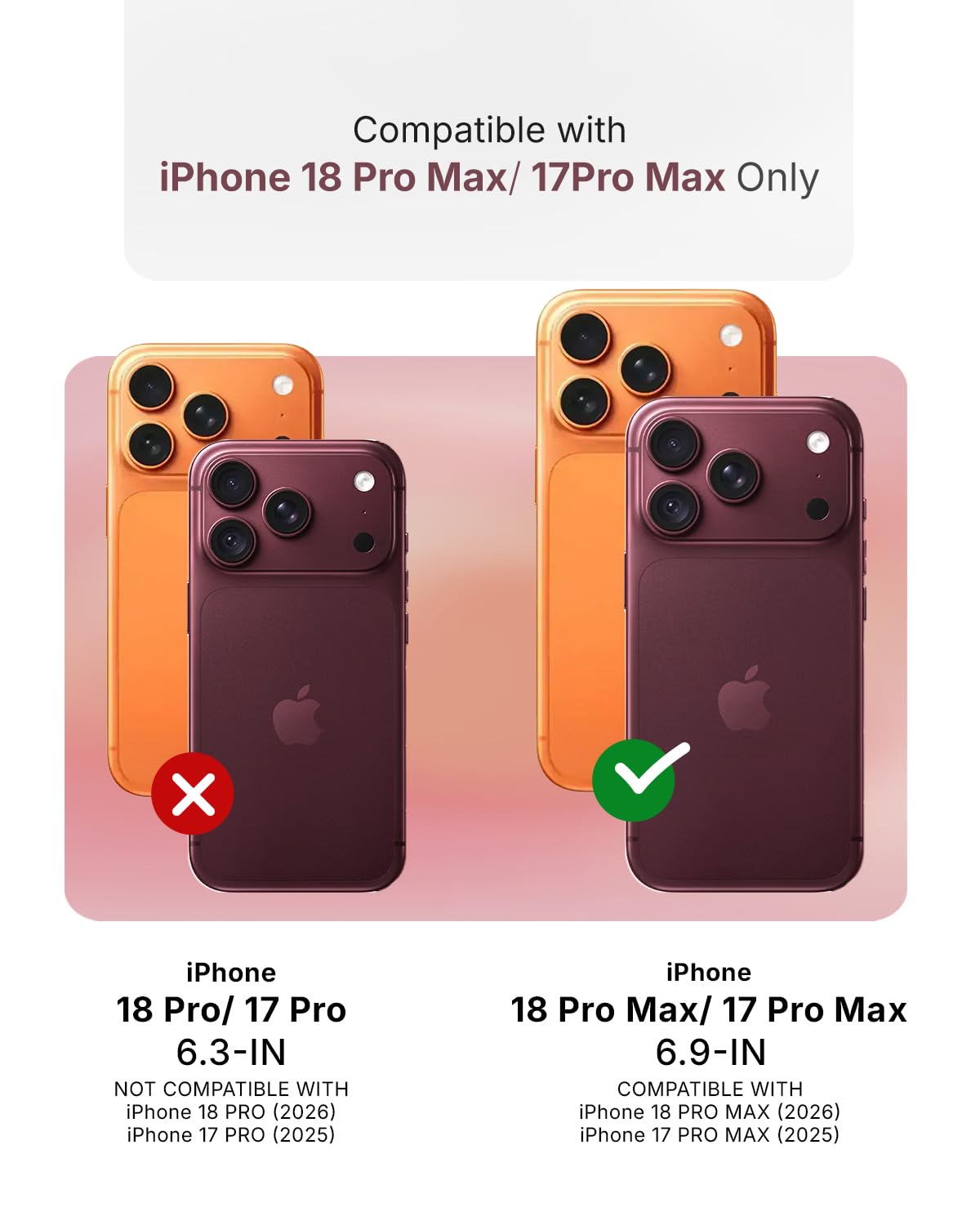RAEGR Case | Anodized Aluminum Bumper | Compatible with iPhone 18 Pro Max/iPhone 17 Pro Max | Supports Magnetic Wireless Charging | Edge Armor Protective Minimal Case - Burgundy — Amazon image 2
