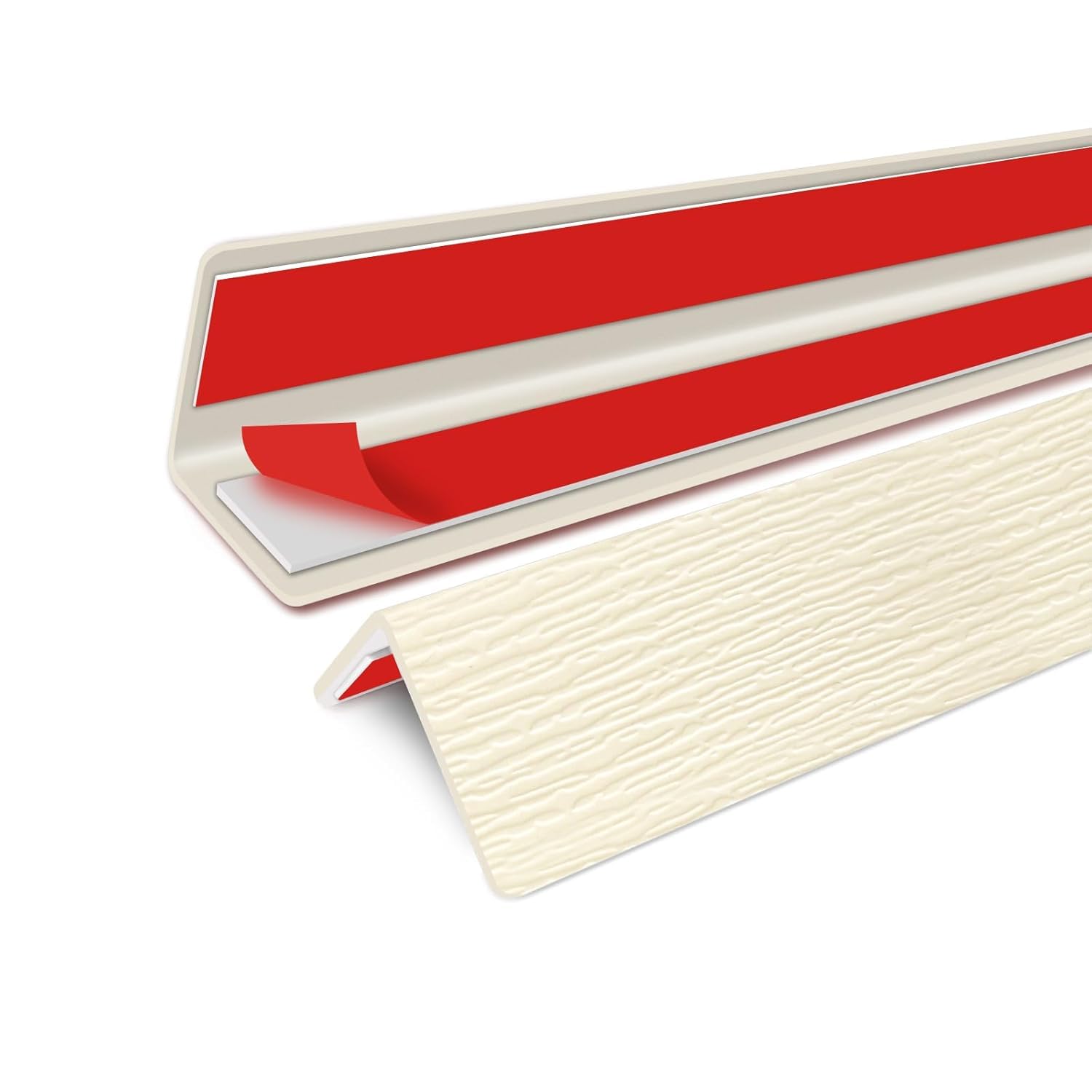 SNOWIE SOFT® 47.2 inch Corner Protector Strip Self Adhesive L-Shaped Wall Edge Guard, Thicken Foam Baby Safety Corner Protector, Cut-to-Fit, Peel-and-Stick PVC Corner Trim for Table, Drawer, Cabinet-image-15