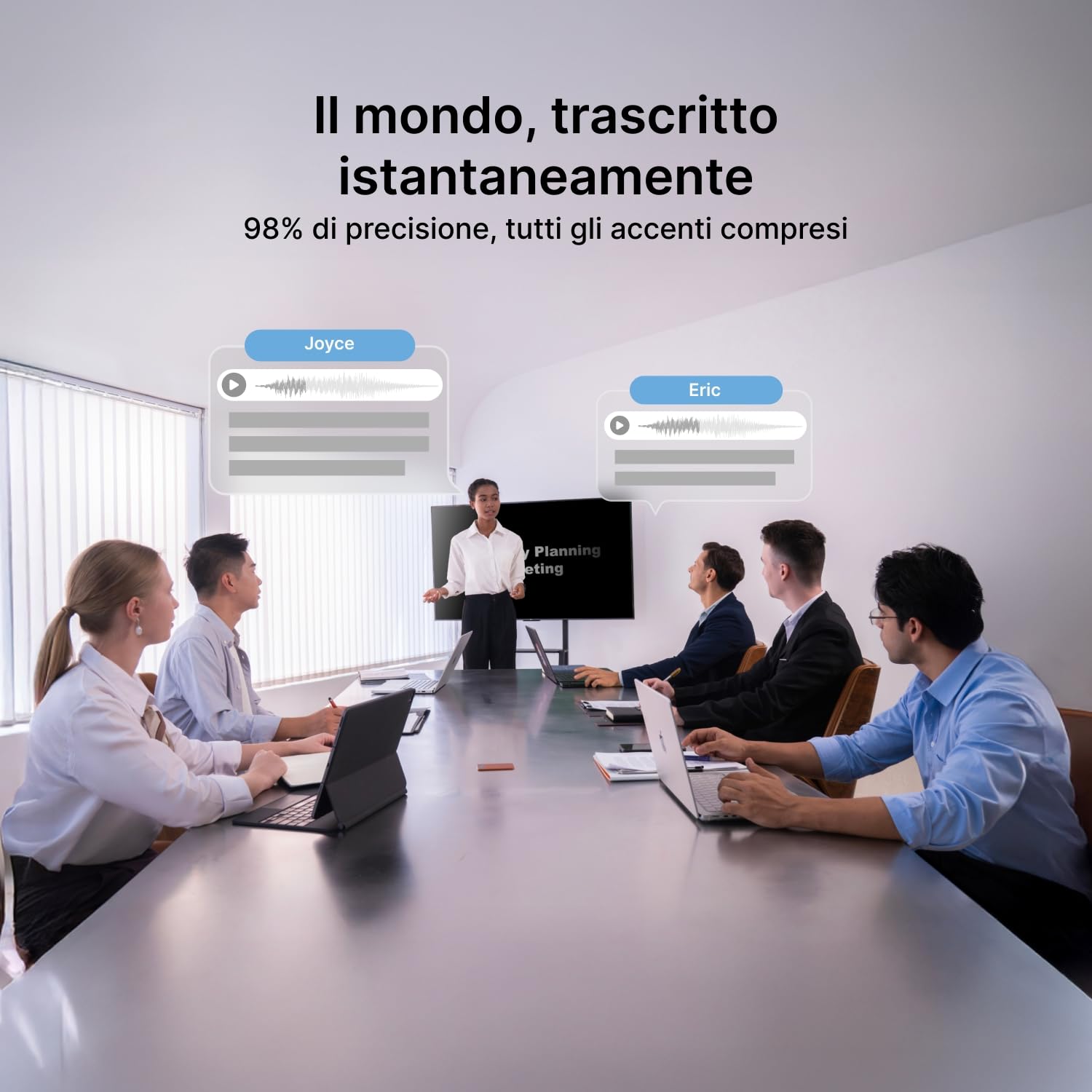 Comulytic Note Pro Registratore Vocale AI 64 GB con Trascrizione e Riassunti Illimitati, Registratore Vocale Professionale per Riunioni/Lezioni/Interviste fino a 45 ore, 113 Lingue,Controllo App,Nero