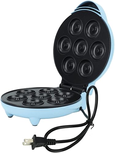 Miniatura 7 de Máquina para hacer donas, mini máquina de donas de 1000 W de doble cara con superficie antiadherente para desayunos, aperitivos, postres y más, hace
