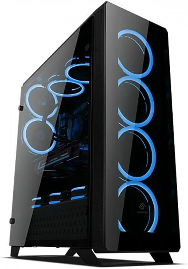 GameMax Abyss ARGB PC Gaming Case EATX Black Amazon.co.uk