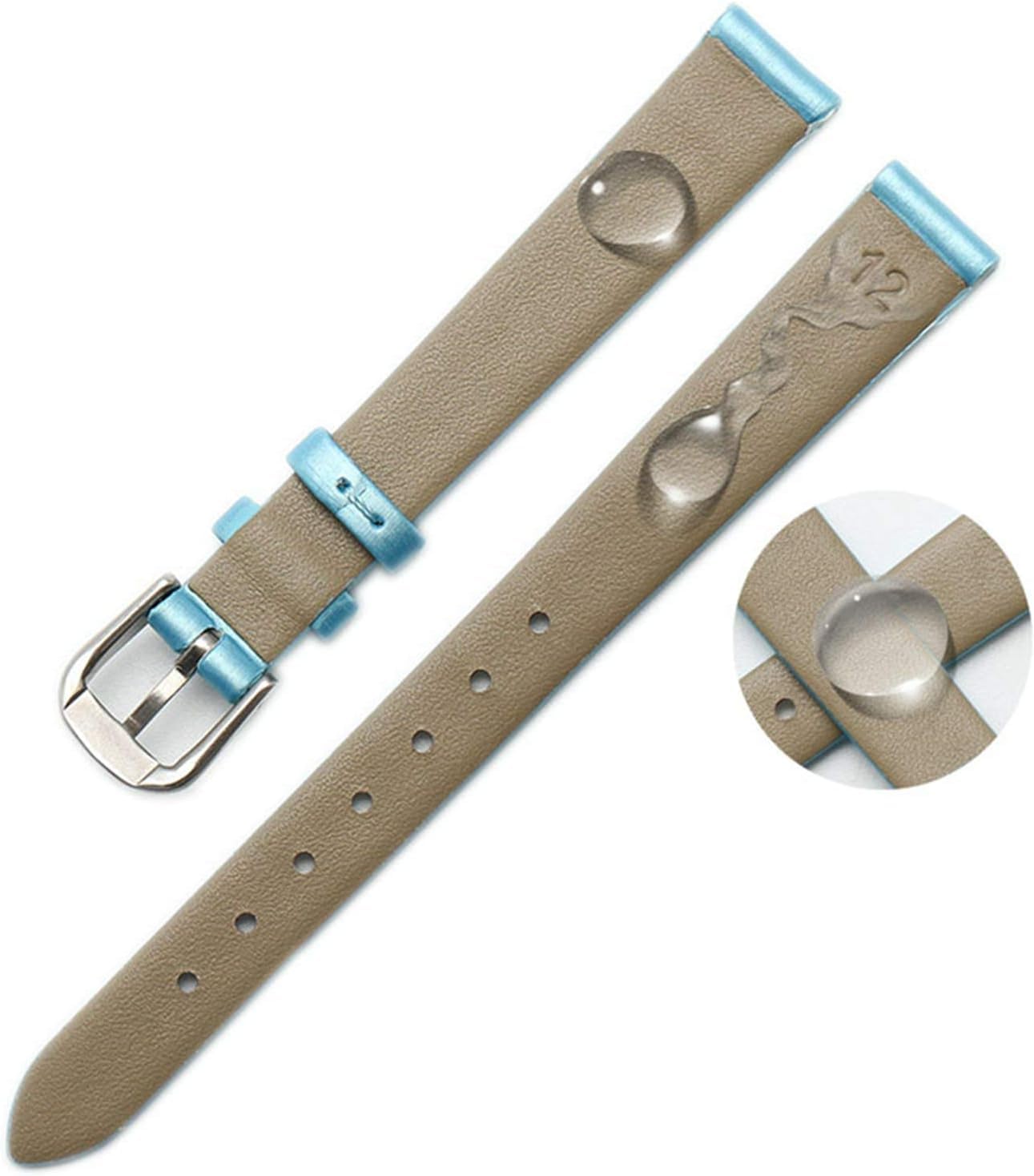 Elegantes Uhrenarmband, verstellbar, Uhrenarmband aus Leder, klassisch, Uhrenarmband, seidig, für Damen, Mini-Uhrenarmband, weich, wasserdicht, elegant