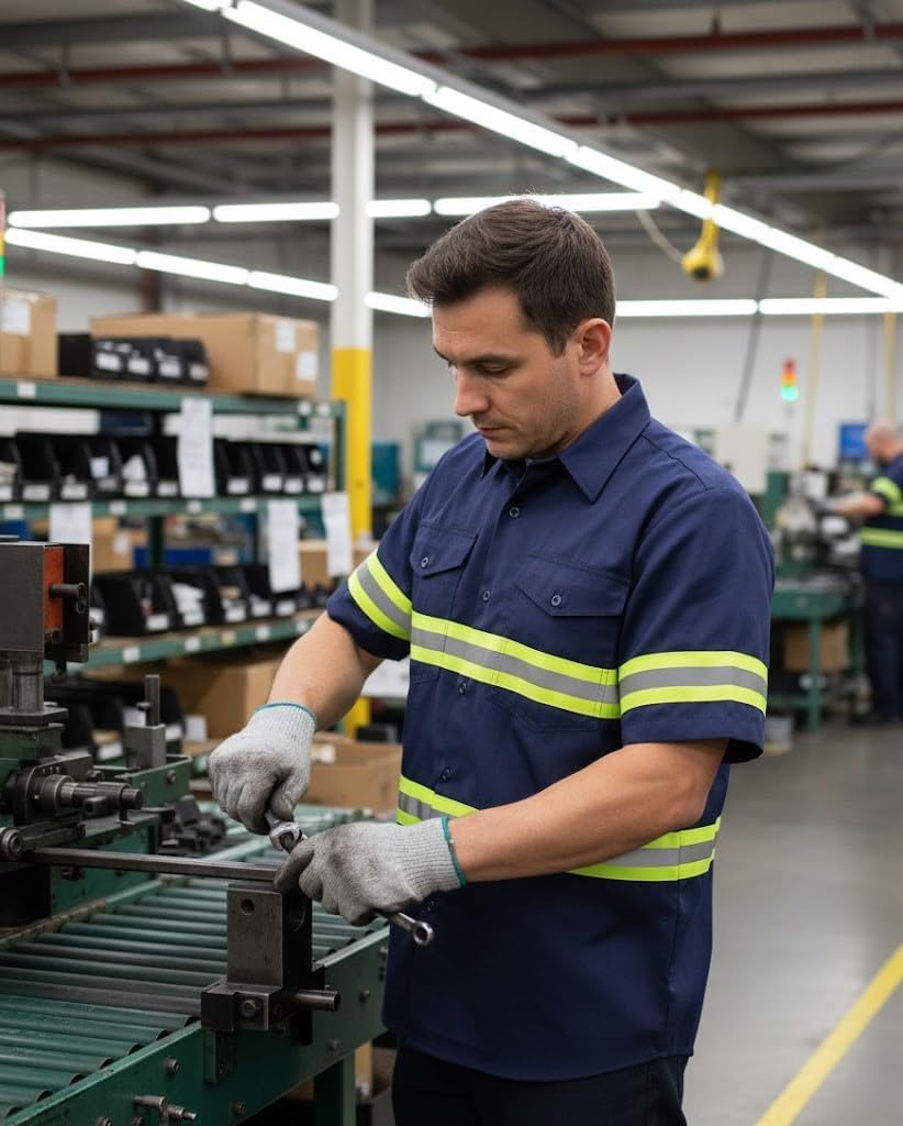 Premium High Visibility Safety Shirt - Half Sleeve - Image 2