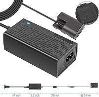 Vista 2 de Kimaru ACK-E6 DR-E6 Acoplador DC LP-E6 LP-E6N Kit de adaptador de corriente alterna para Canon EOS R R5 R6II R7,80D 70D 60D 90D, 5D Mark II III