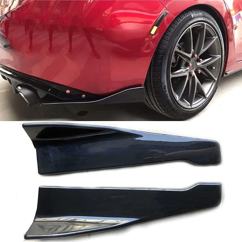 Spoiler Lip Traseiro Aokzeeo em ABS e Poliuretano com Acabamento Carbon Fiber – 48 cm, Conjunto com 2