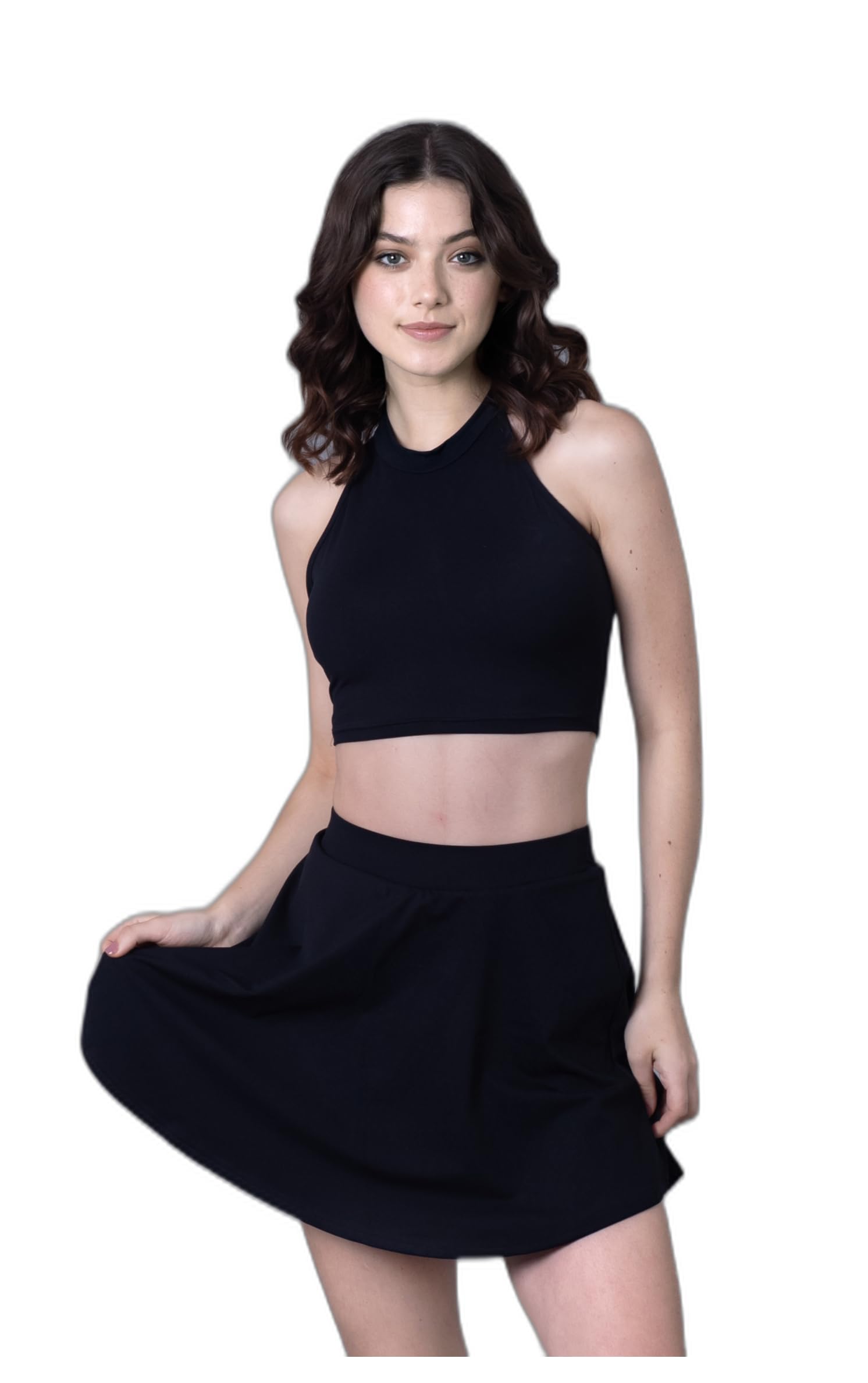 keepfit Halter Neck TOP and Flowy Skirt Swimset for Women |Swimming Suit for Women-picture-39