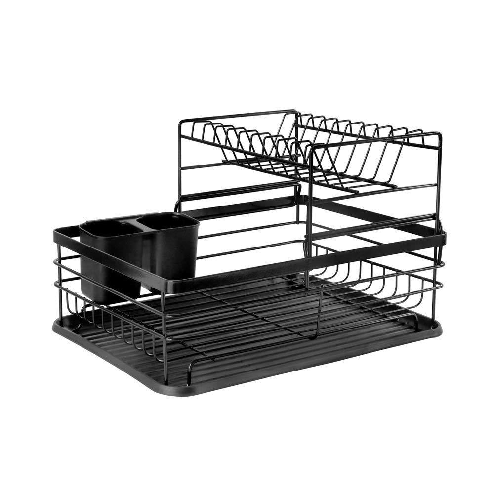 Estante de Secado de Platos de Metal, Organizador de Cocina, escurridor, Soporte de Placa, Estante de Almacenamiento de Cubiertos, Accesorios para Fregadero, Soporte de Drenaje