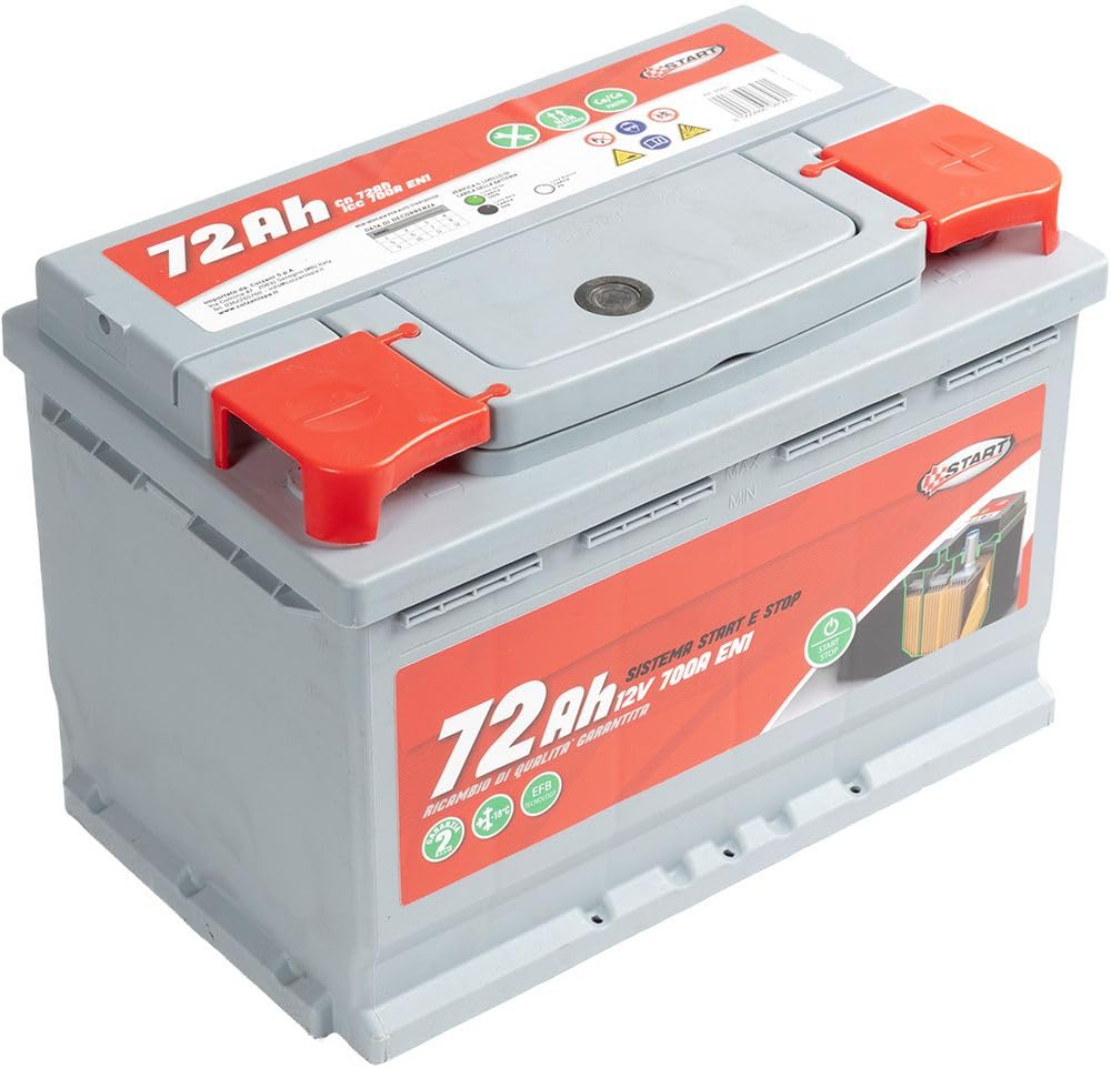 START Batteria Stop&Start 72AH 12V 640A (EN1) sigillata polo destro Cassetta L3