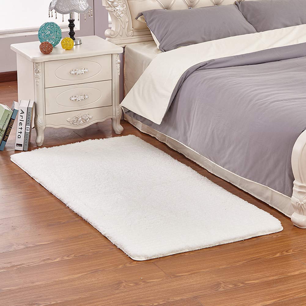 Tapis Moelleux et Super Doux pour Chambre à Coucher Chambre d'enfant, Tapis Anti-dérapant Shaggy de Décoration Intérieure, Tapis de Sol Moderne a Poils Longs Beige 200X300CM