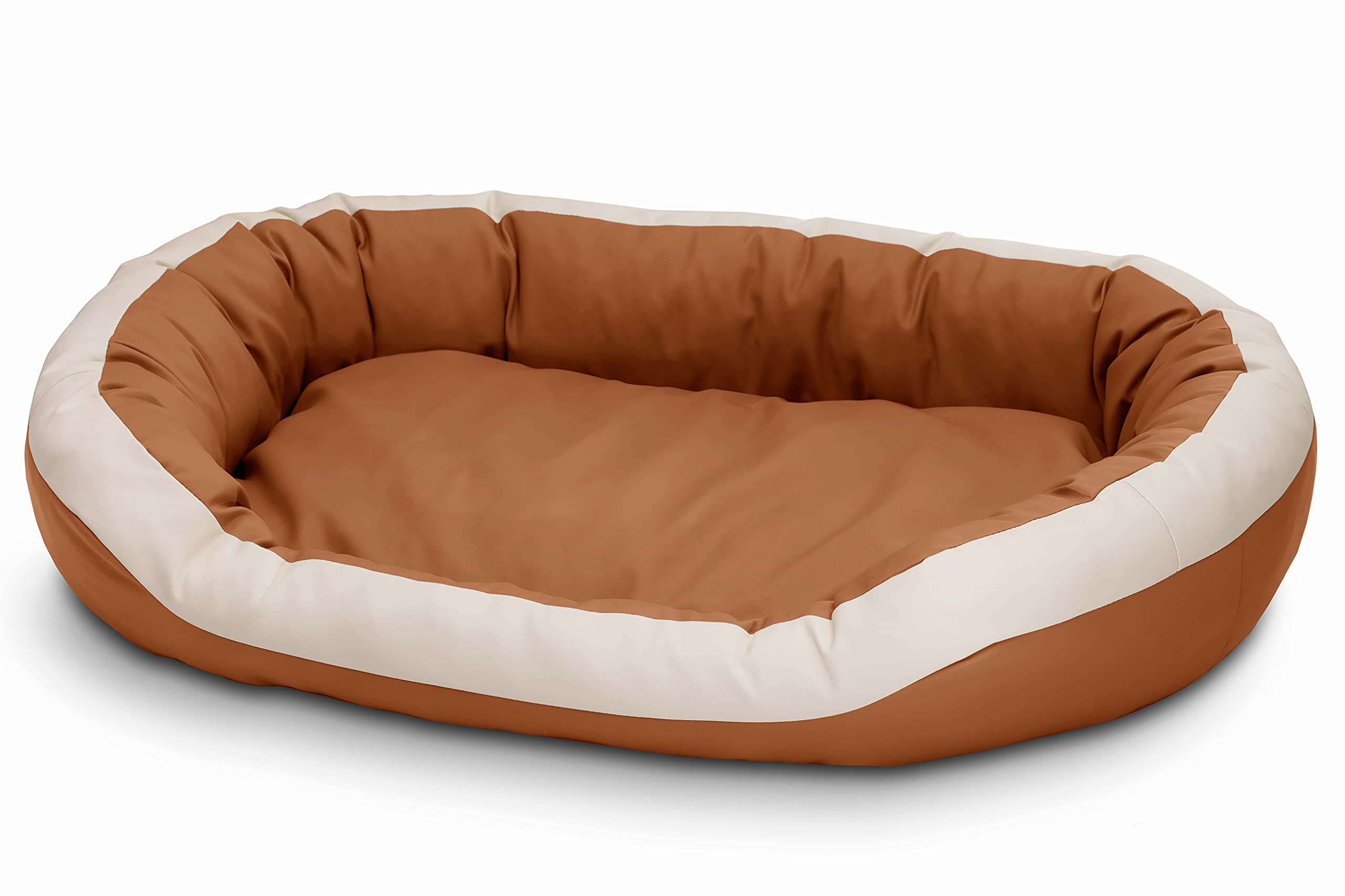 Cama para perros de cuero ecológico, suave para perros medianos y grandes, cama mullida para perros, sofá Luxus XL/XXL