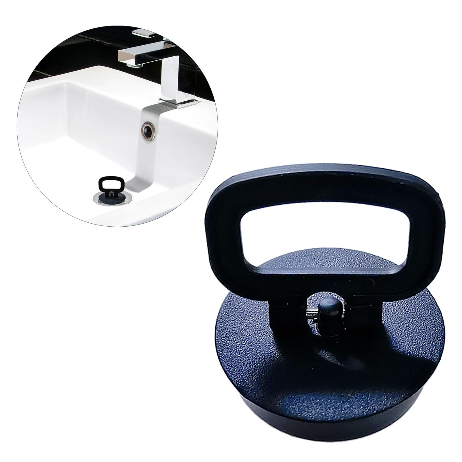 Tomario 44mm Abflussstopfen mit Handgriff, Spüle Abfluss Stö