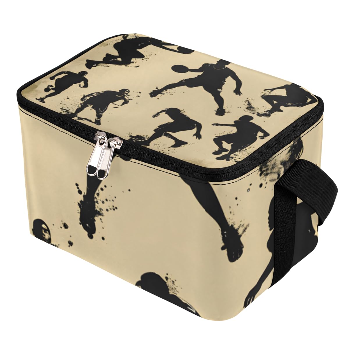 GzLeyigou Lunch Bags for Women Men 9 Cans,Basketball Player Hot & Cold Food Delivery Bag Insulated Grocery Bag Insulated Lunch Box Cooler Bag for Office Work Picnic Beach