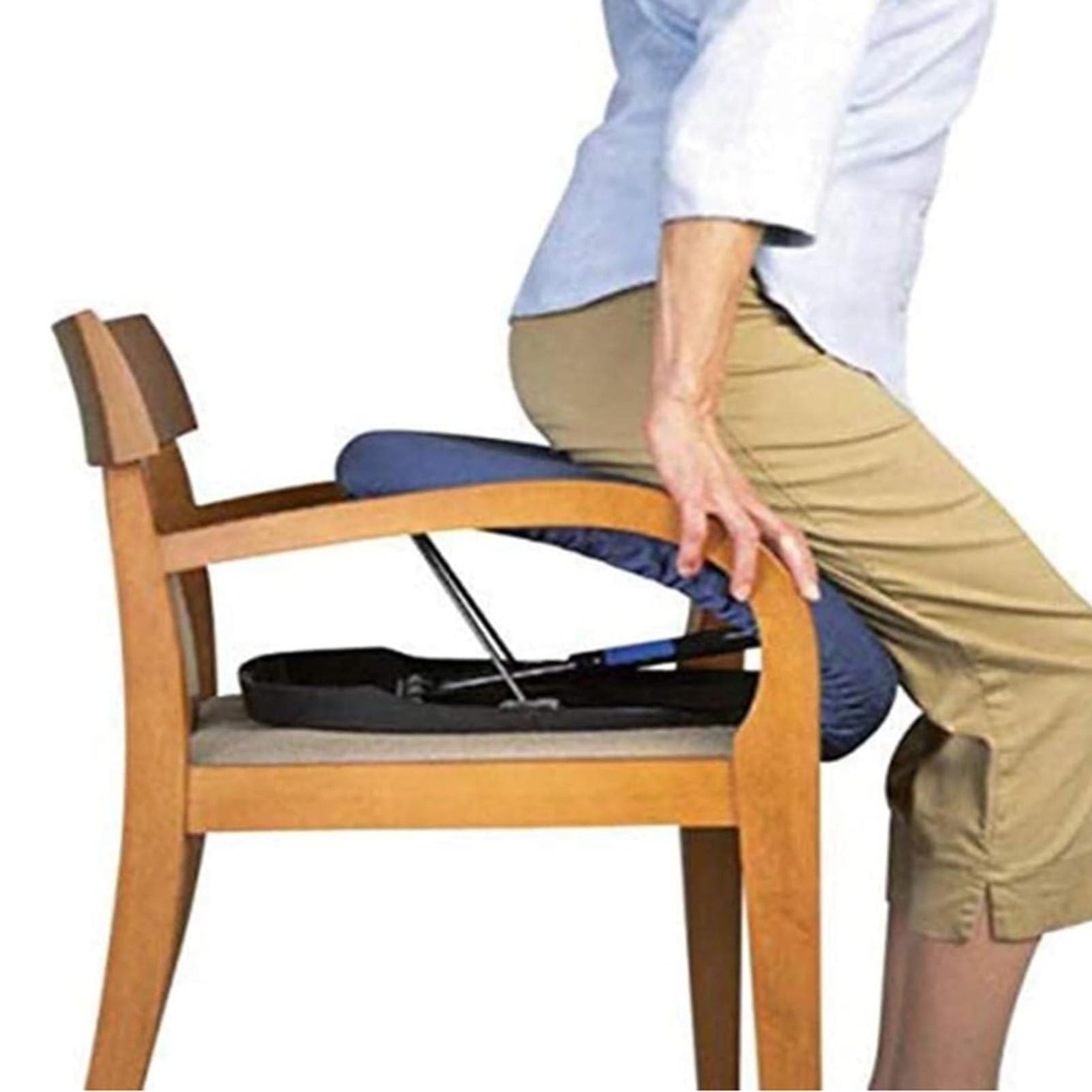 Cojín Elevador de sofá, cojín de Asiento, Ayuda para levantarse, cojín de Asistencia para Levantar el Asiento, Silla elevadora portátil para Personas Mayores y discapacitadas, soporta hasta