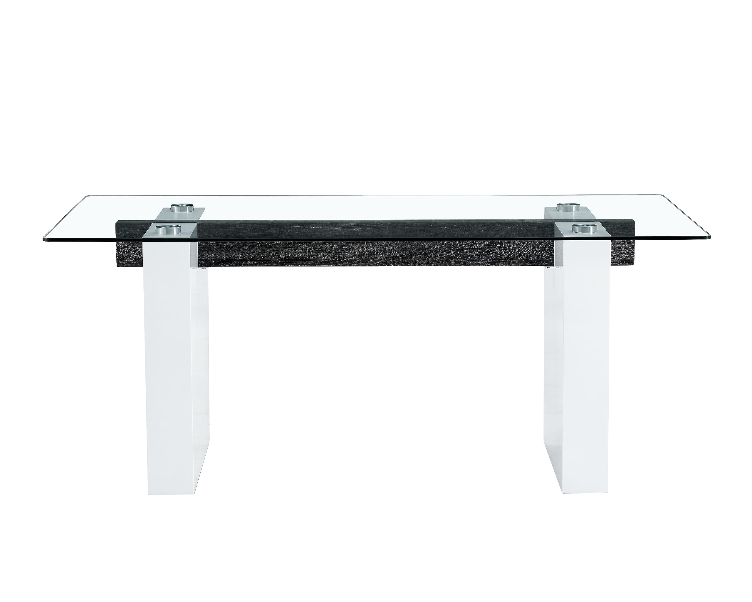 MUUOKY 71" Glass Table