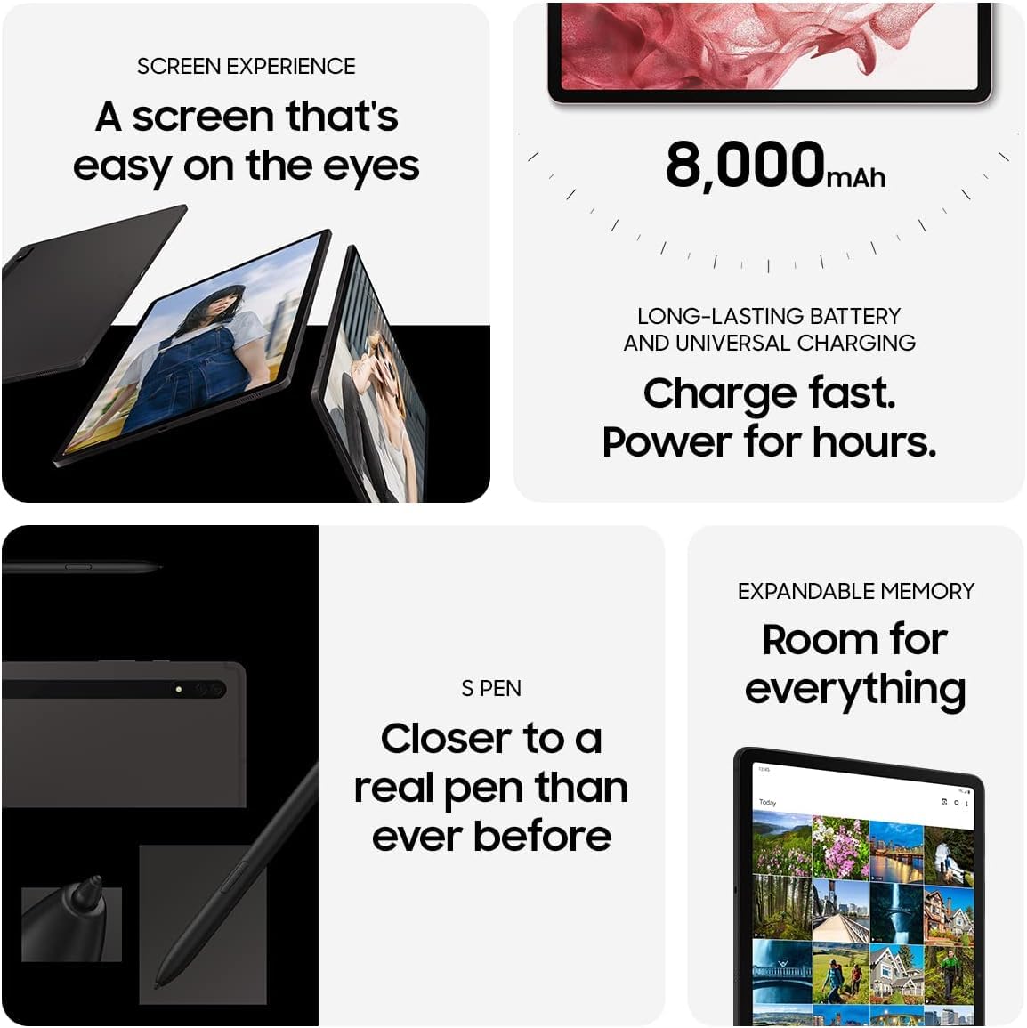Amazon.com : Samsung Galaxy Tab S8 12.4” 128GB WiFi Android Tablet