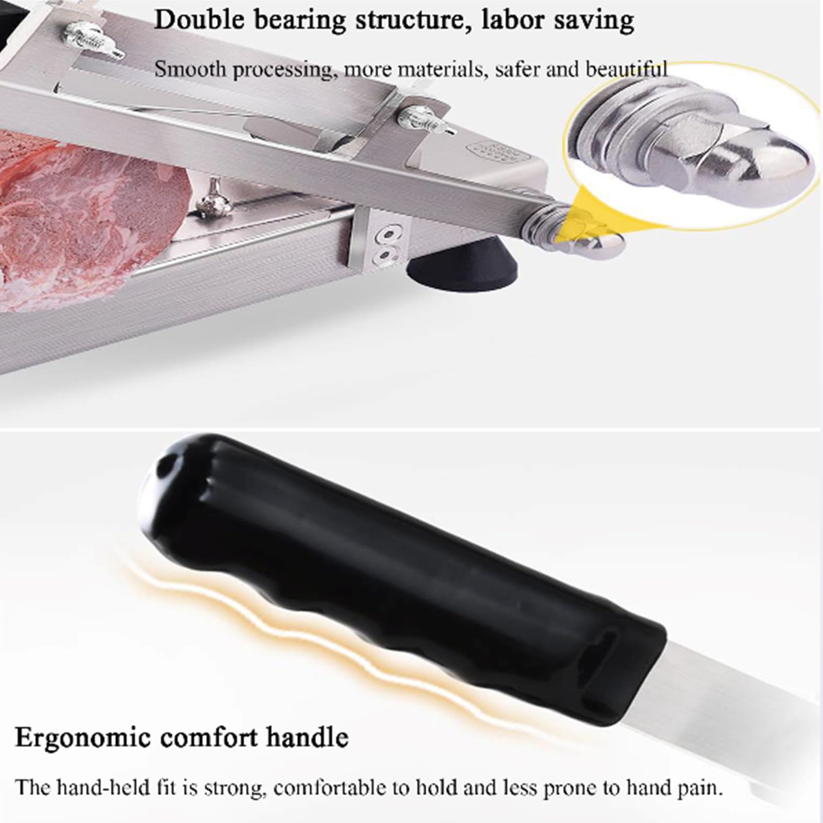 Trancheuse électrique pour rouleaux de gros bœuf commerciaux et rouleaux d'agneau Hot Pot Idéal pour les restaurants Machine à trancher de cuisine professionnelle