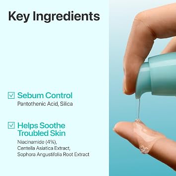 numbuzin No.1 Serum | Pantothenic B5 Active Soothing Serum | Soothing, Hydrating | Pantothenic Acid, Niacinamide | Excess Oil Control, Reduces Breakouts, Acne | Oily, Acne-Prone Skin | 1.69 fl. oz.