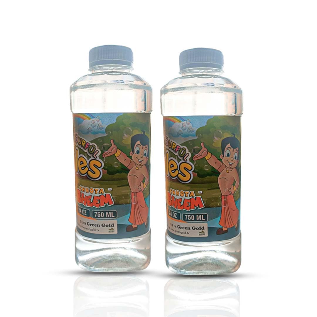 RUDOLF Bubble Liquid Bottel Bubble macker 750ml, Refill Solution, Refuill bottel, Bubble Gun Toys for Kids & Kids Above 3 Years (Pack of 2)