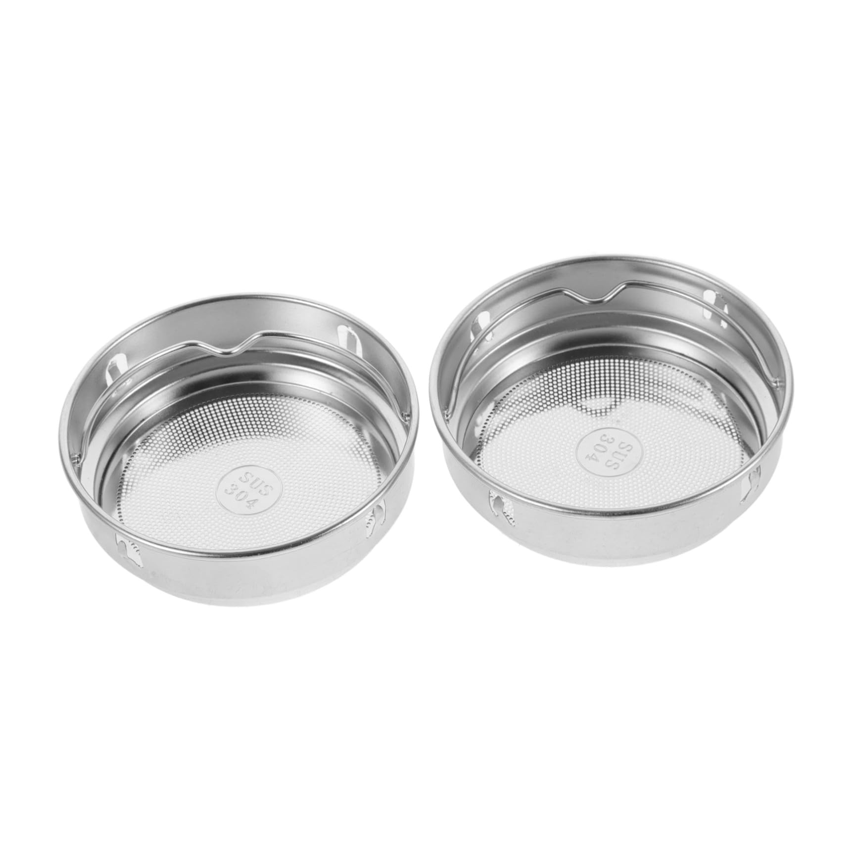 Veemoon Lot de 2 Filtres à Thé en Acier Inoxydable 304 Maille Fine Diamètre 62 MM Passoire Réutilisable Compatible Bouteilles Isothermes pour Infusion sans Résidus Usage Maison et