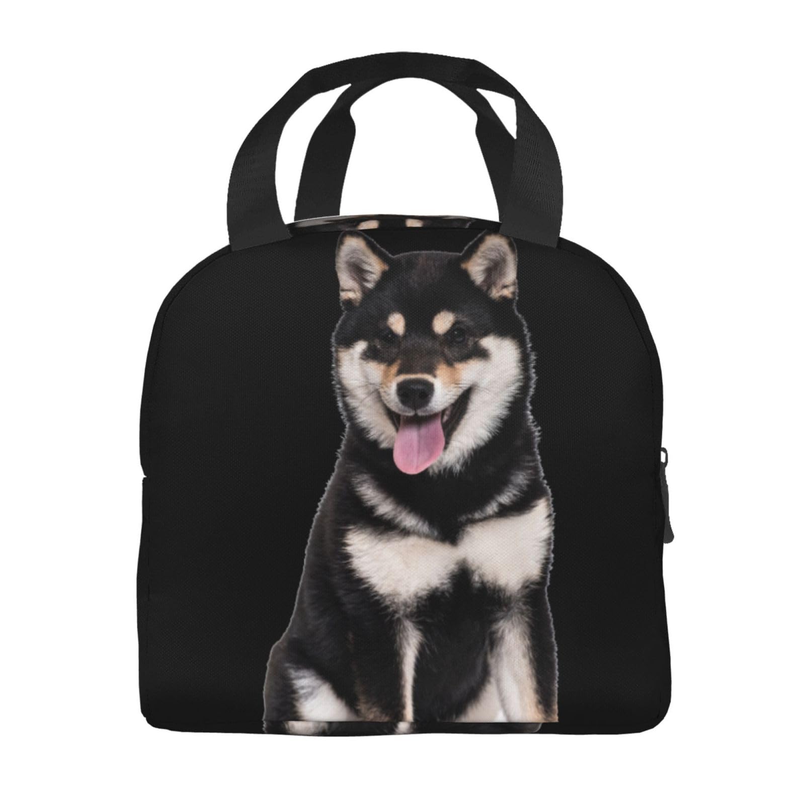 Amazon｜柴犬 犬柄 黒柴 エコバッグ 折りたたみ 保冷保温 ランチバッグ