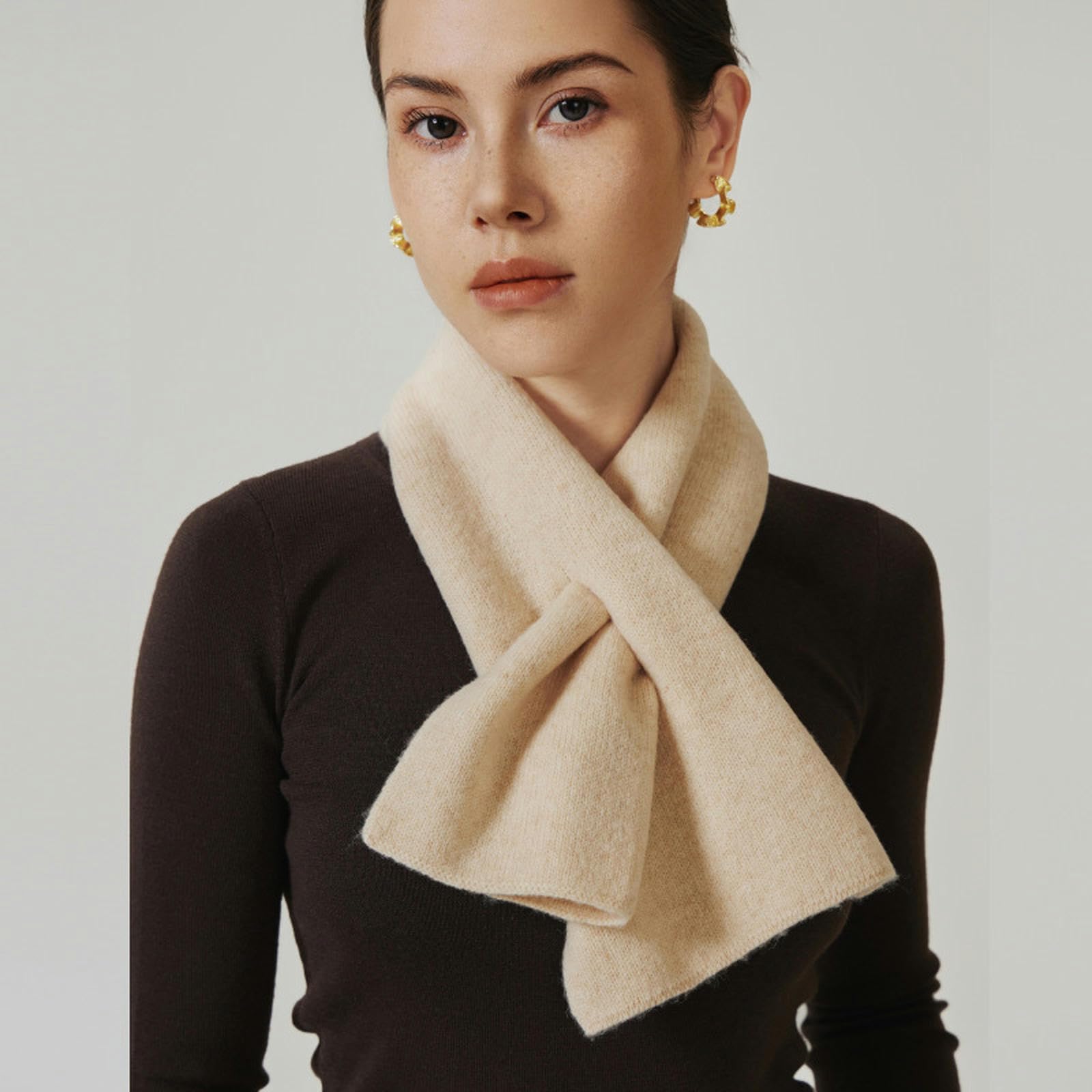 Sciarpa Donna Sciarpa Femminile in Lana A Maglia Autunnale E Scialle Invernale Scialle Invernale Inverno Neck Scarf Ladies Gift 76 * 18 Cm-Pillola