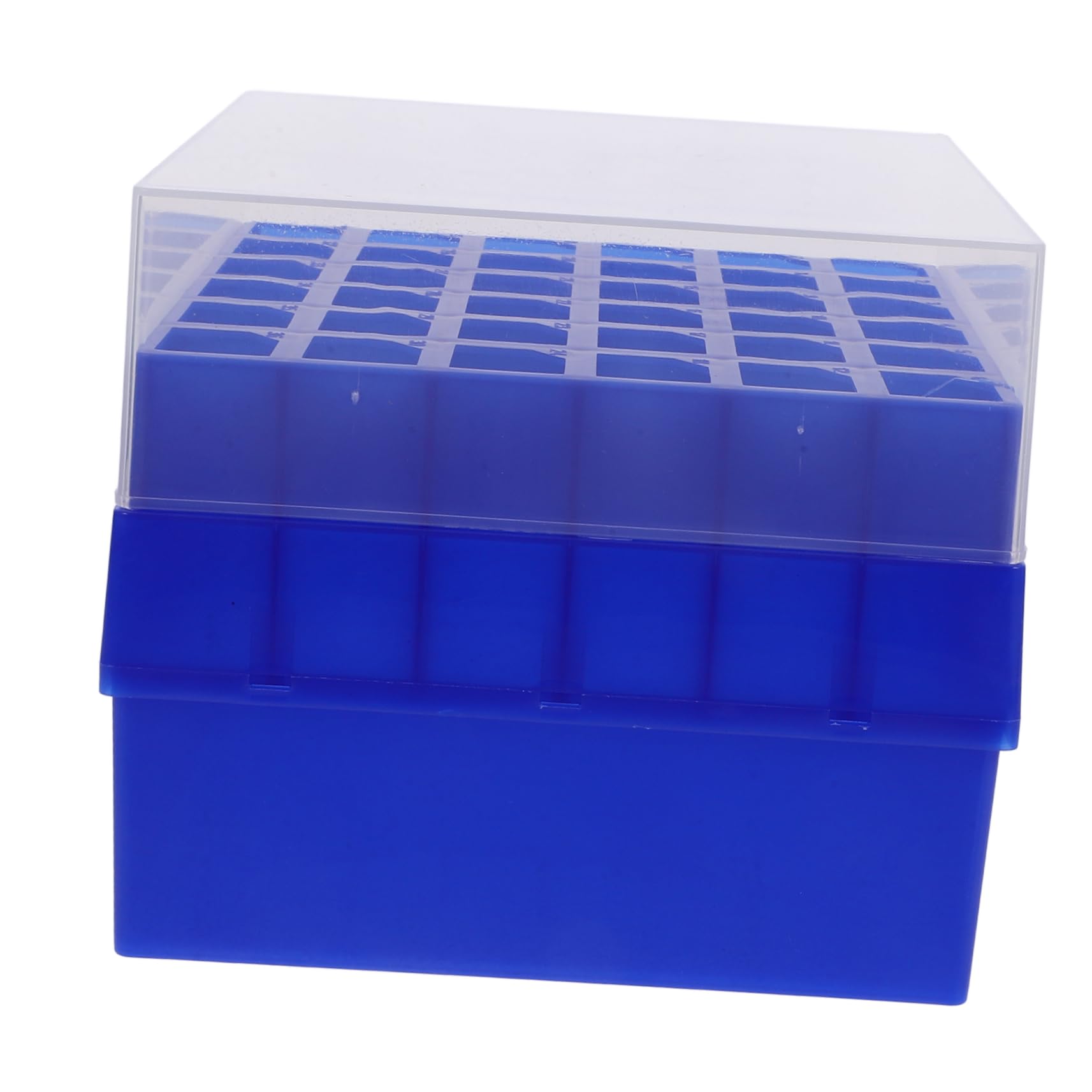 SOLUSTRE Box Freezer Box Small Bottle Clear Tubes Lab Tube Racks Test Tube Display Stands Vial Holder Cryogenic Holder for Microcentrifuge Tube Test Tube Holder Rack Vial Rack Blue Plastic