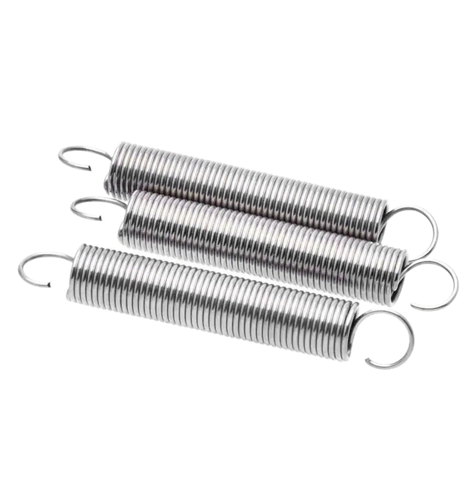 4 Pièces Ressort De Traction 80mm Acier Inox 304 - Diamètre Fil 2,5mm - Double Crochet