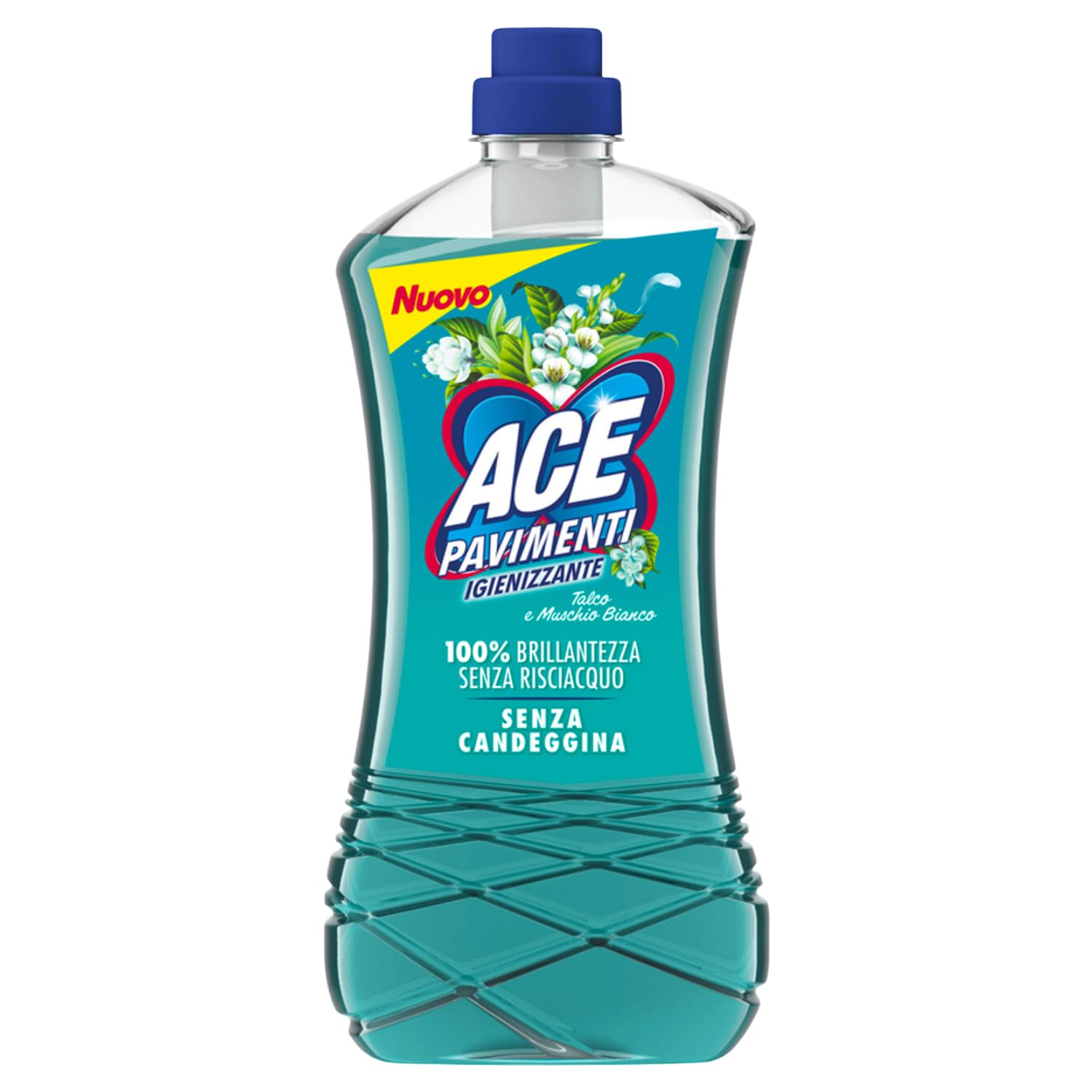 Detergente Igienizzante Pavimenti Talco e Muschio Bianco 1L – Profumo Delicato kit con Spugna Brandizzata SPESA & RISPARMIO Inclusa – Variazioni 4/8/12 Pezzi (12)