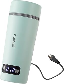 Dual Voltage Travel Kettle 100-250V - 12oz Portable Water Boiler/Warmer/Heater for Boiling Water - 4 Preset Temperature Control Portable Tea Kettle Electric Travel - Green
