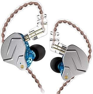Fone de Ouvido Profissional KZ ZSN Pro Intra-auricular, Driver Híbrido, Cabo Destacável, Original - Excelência em Som para Músicos e Cantores - AlverSun (AZUL)