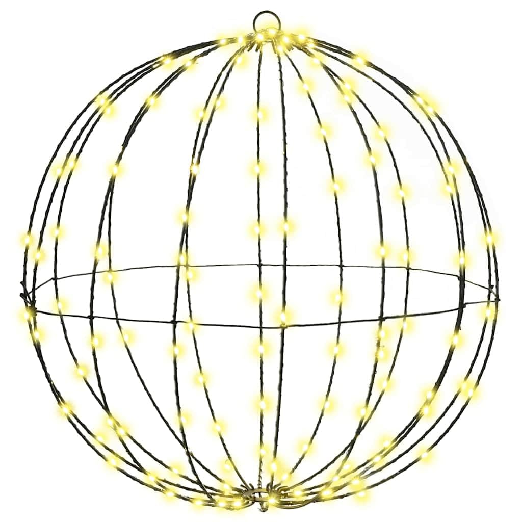 Sfera natalizia con 160 LED in metallo, bianco caldo, 50 x 50 x 52 cm