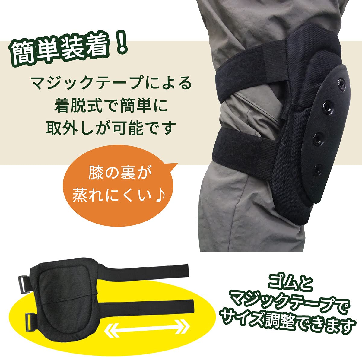 Amazon.co.jp: Aoakua 膝パッド 膝ガード プロテクター 膝当て ひざ 