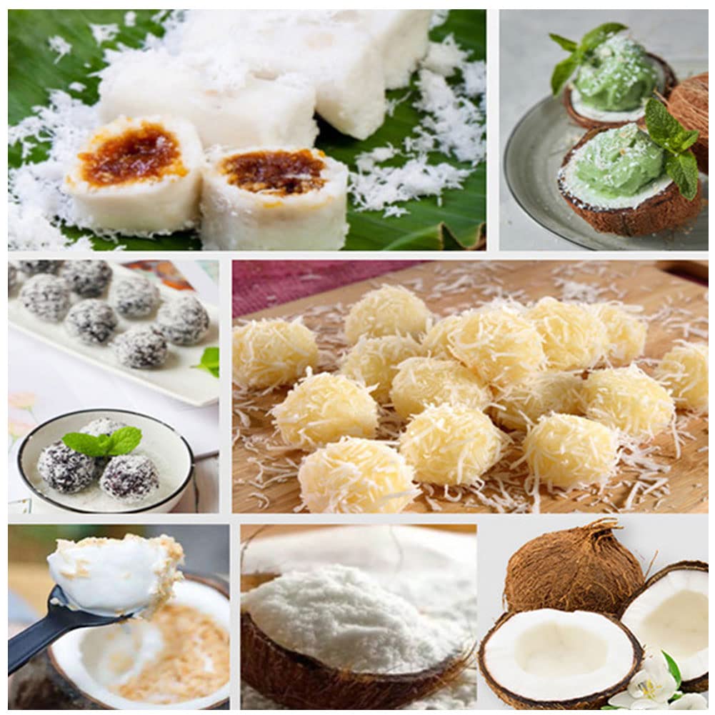 Déchiqueteur de grattoir à noix de coco, râpe à noix de coco commerciale électrique 300W 50-60pcs / heure, rabot à noix de coco pour magasin de transformation de noix de coco, restaurant, boulangerie