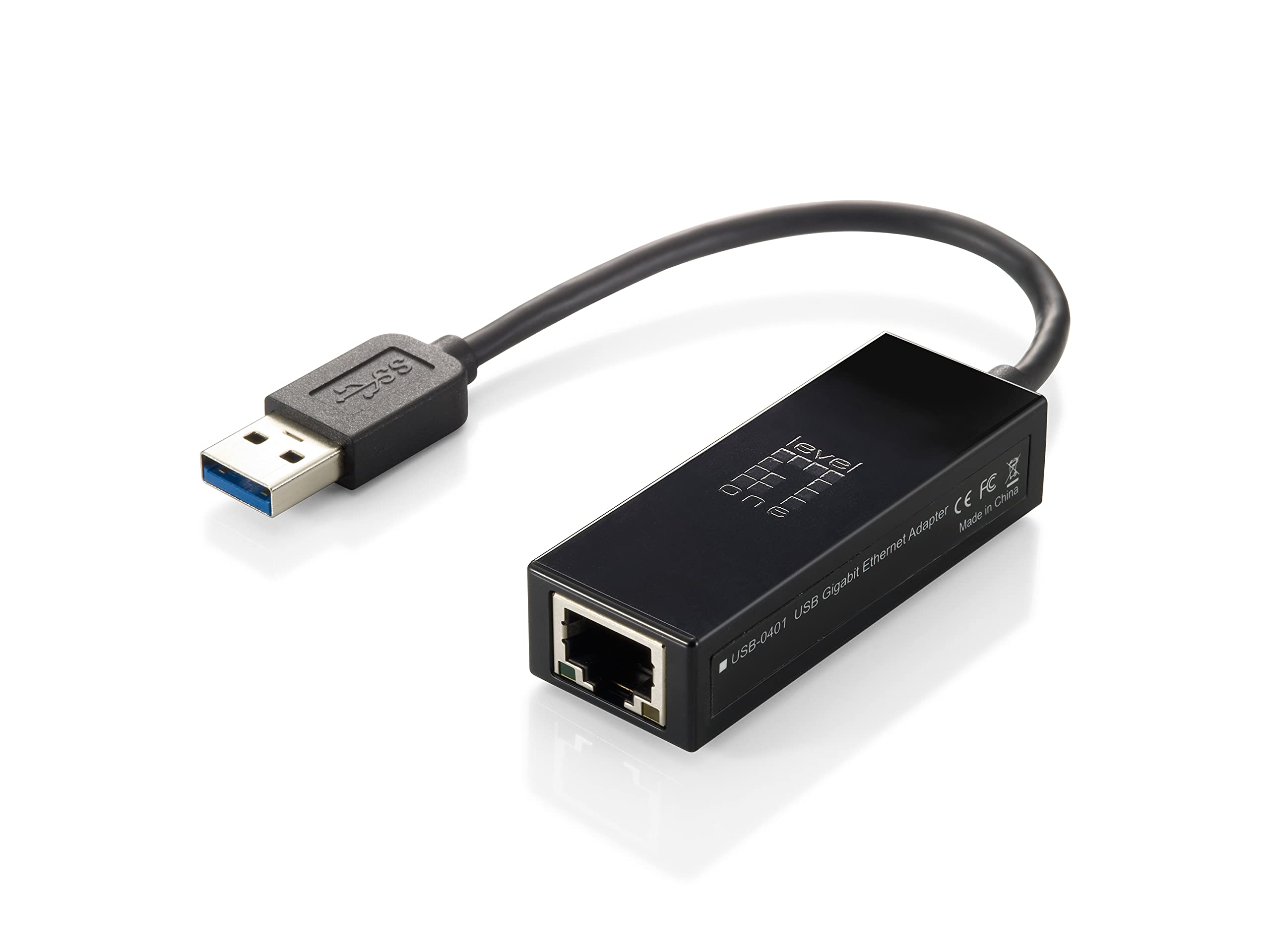 Adaptador USB 3.0 a Gigabit Ethernet Level One cable de red LAN 2