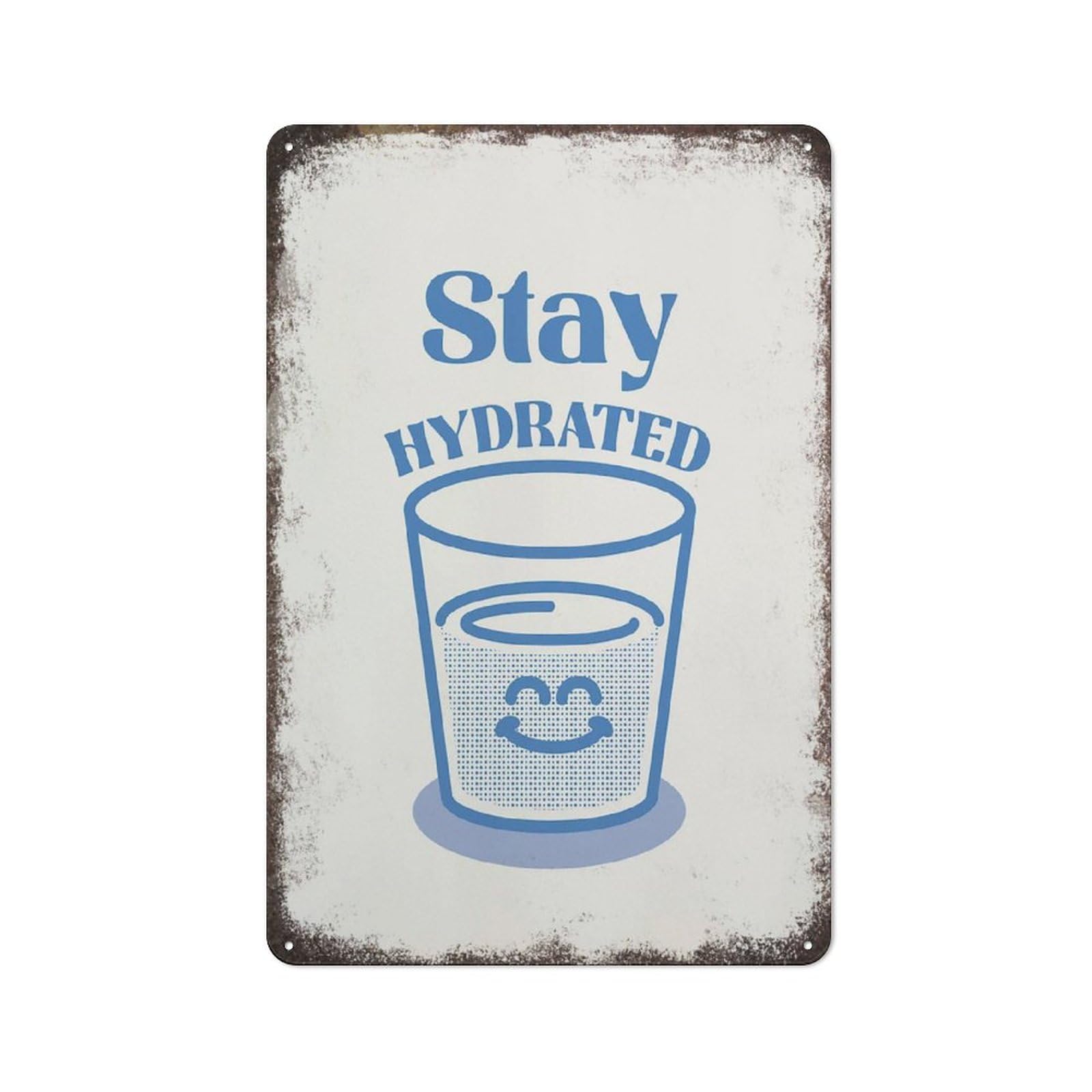 Kwqdozf As Pic 20 8X12 Inch Stay Hydrated Poster Retro Wall Art Groovy Poster Positive Quote