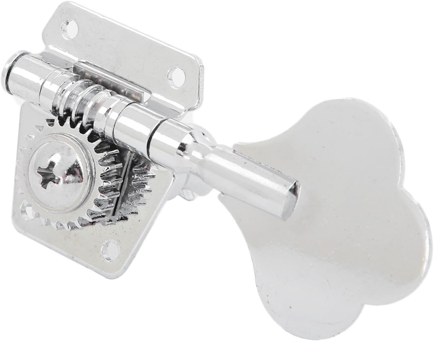 1 Piece Electric Bass Tuning Peg, Silver Steel Open Machine Head String Tuning Key Peg Tuner for Electric Bass(for Right Row)