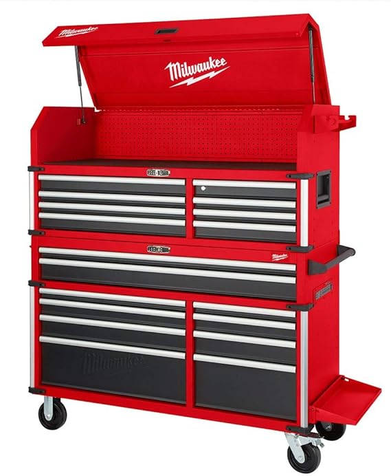 Milwaukee 56" Premium 18Drawer Tool Box Chest and Combo with Electronic