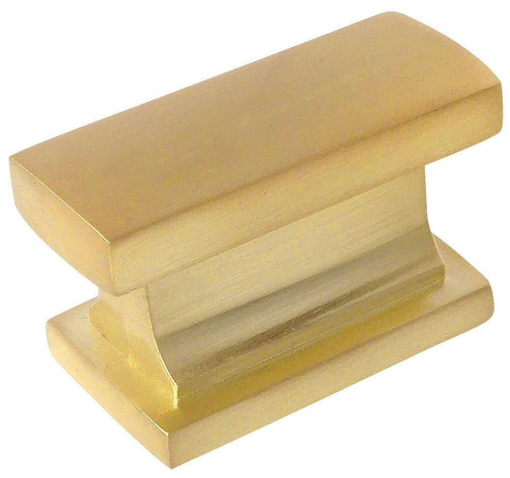 Cosmas 10 Pack - 701BB Brushed Brass Contemporary Cabinet Hardware Knob - 1-7/16" Length